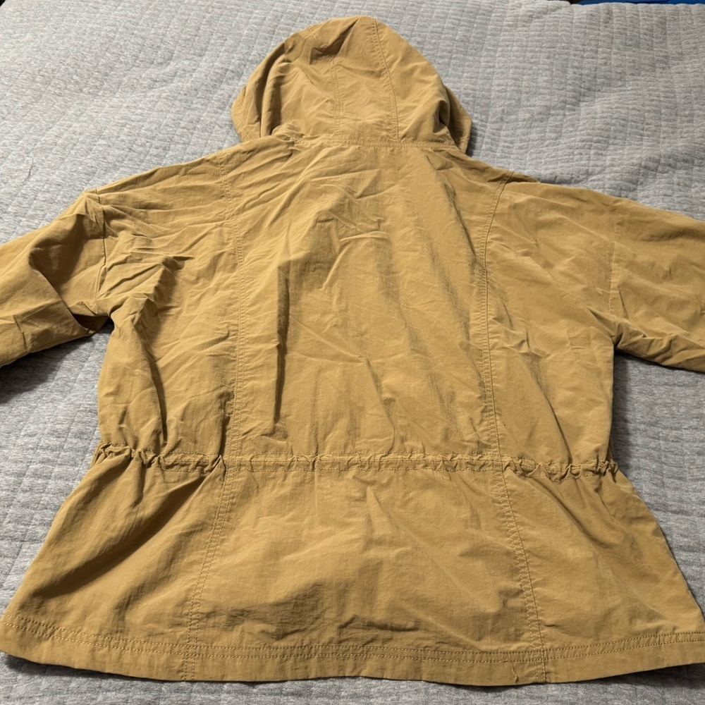 Calla Women’s Hooded Windbreaker Tan Brown WAX14309 Size XL - Picture 7 of 8